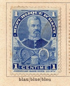 Haiti 1898 Early Issue Fine Used 1c. NW-238868