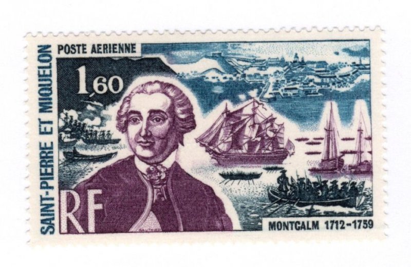 Saint Pierre and Miquelon #C51 MH - Stamp - CAT VALUE $10.00