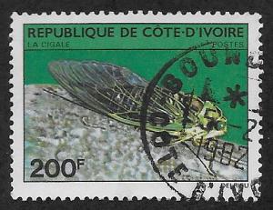 IVORY COAST SC# 566 FVF/CTO 1980