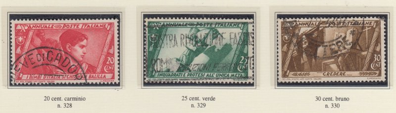 Italy Regno - Sassone n.325-340 +Air A42-43 +Exp 17-18 cv 1320$ used