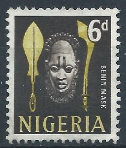 Nigeria 1961 - 6d Benin Mask - SG95 used