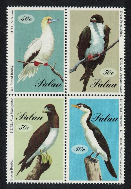 Palau Booby Cormorant Frigate Bird Sea Birds 4v SG#677-680