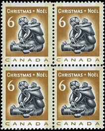 CANADA   # 489p MNH BLOCK OF 4 tagged, W2B Nov. 15, 1968  (1)