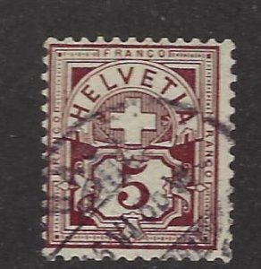 Switzerland SC#78 Used F-VF SCV$115.00...Grab a Value!