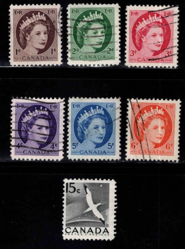 Canada Scott 337-343 Used stamps