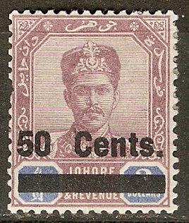 Malaya Johore 54 SG 56 MLH F/VF 1903 SCV $35.00