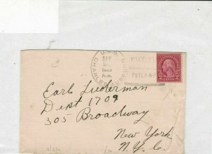 united states 1929 U.S.S. Charles Ausburn cancel to N.Y. stamps cover ref 21433