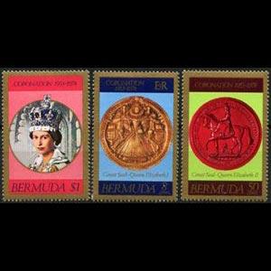 BERMUDA 1978 - Scott# 360-2 Coronation Set of 3 NH