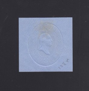 Scott #U321 Mint Cut Square, Cat $150.00