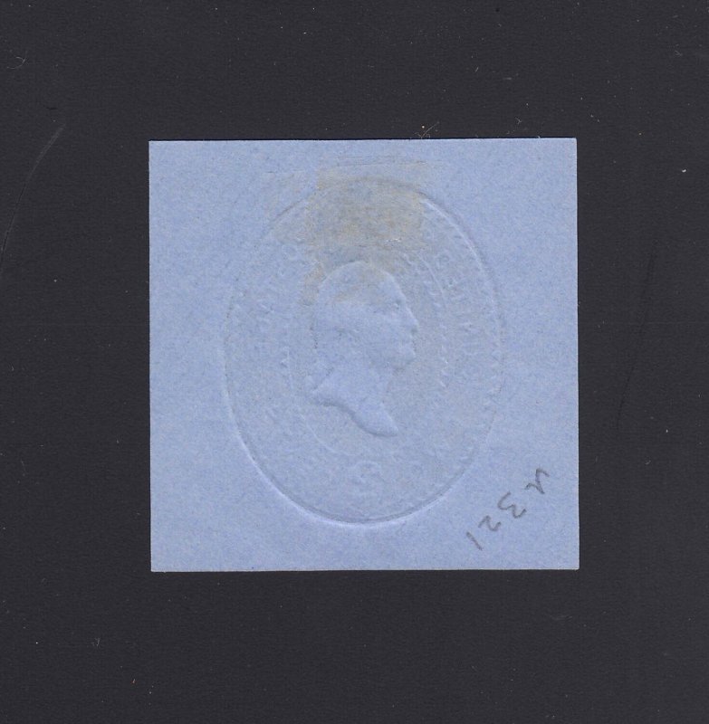 Scott #U321 Mint Cut Square, Cat $150.00