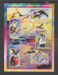 BIRDS - FRENCH SOUTHERN ANTARCTIC TERRITORY #408 M/S MNH