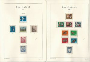 Germany Berlin Stamp Collection on 24 Hingless Lighthouse Pages, 1955-71, JFZ
