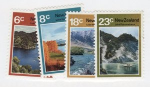 1972 New Zealand #507-10 Lakes, vistas, nature, landscape MNH stamp set. Cv $8