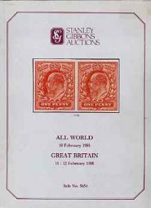 Auction Catalogue - Great Britain - Stanley Gibbons 10-12...