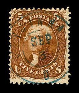momen: US Stamps #75 Used APS Cert Fine