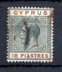 Cyprus KGV 1912-15 18pi good used WMK CA #83 WS13475