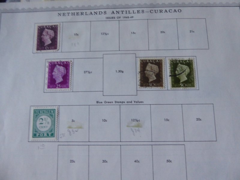 Netherlands and Colonies 1913-1914 Stamp Collection on Album Pages​