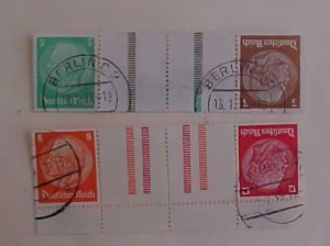 GERMAN STAMPS USED SE-TENANT  GUTTER TETE BECHE 2 DIFF.