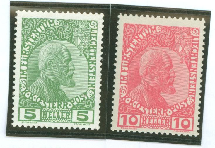 Liechtenstein #1/2 Unused Single