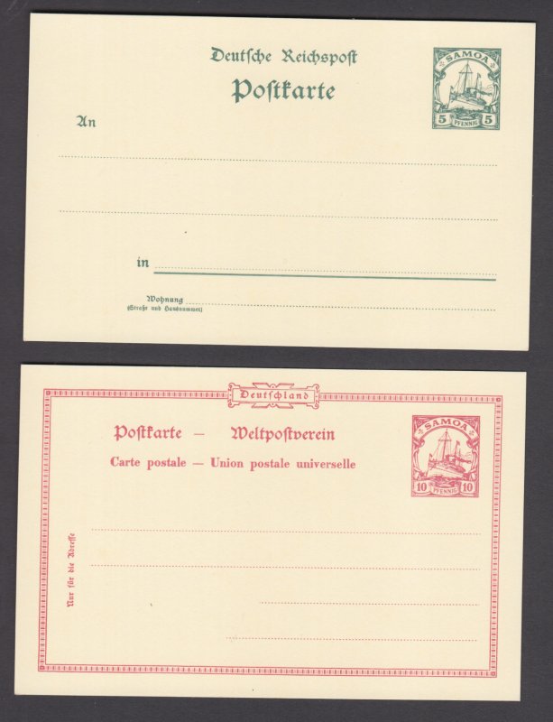 Samoa Mi P5-P8 mint 1901 Postal & Postal Reply Double Cards, complete set, VF