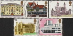 Great Britain 1975 SG975-979 Buildings set MNH