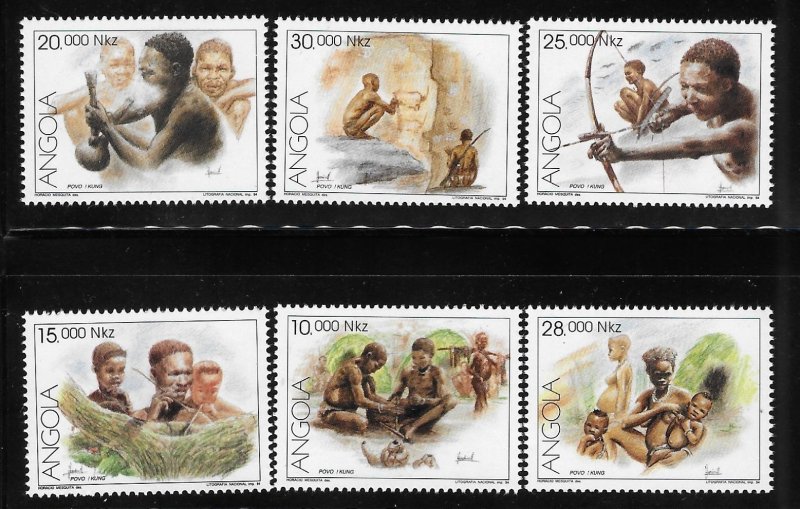 Angola 1995 Tribal Culture Sc 924-929 MNH A1272