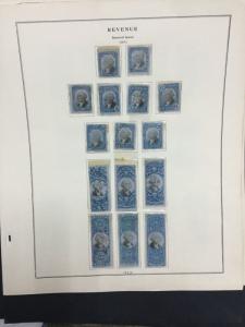 MOMEN: US # REVENUES COLLECTION ON (8) ALBUM PAGES $ #9060