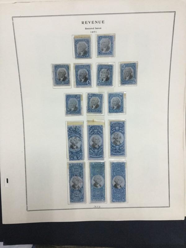 MOMEN: US # REVENUES COLLECTION ON (8) ALBUM PAGES $ #9060