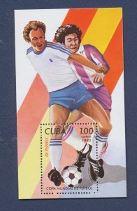 CUBA - Scott 2476 - MNH S/S - World Cup Soccer - 1982