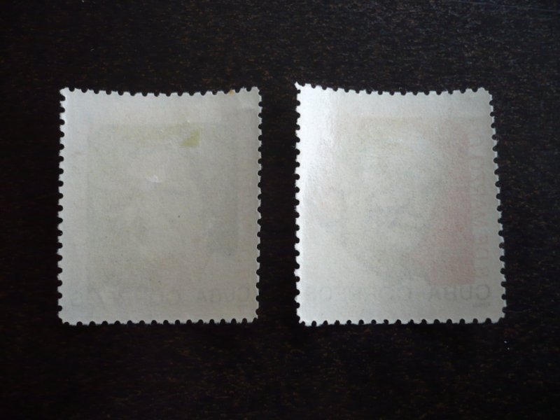 Stamps - Cuba - Scott# 942-943 - Mint Hinged Set of 2 Stamps