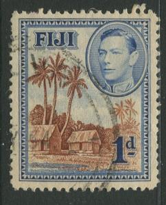 Fiji - Scott 118 - KGVI - Definitive - 1938 - Used - Single 1d Stamp