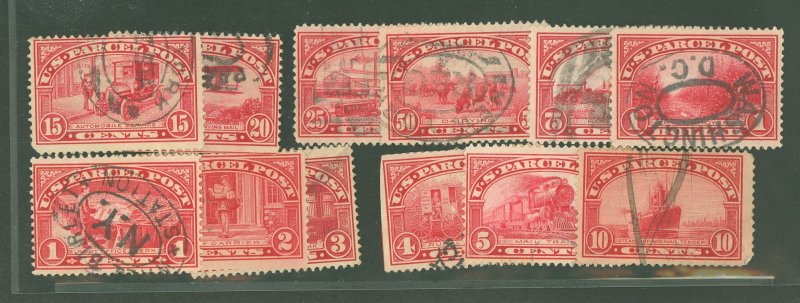 United States #Q1-Q12 Used Single (Complete Set)