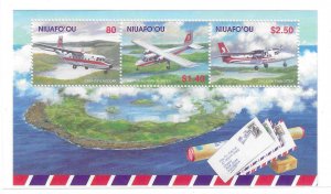 Tonga Niuafo'ou 2002 Mail Planes Airplanes S/S Sc 248 MNH C14