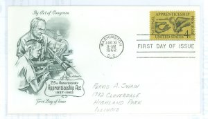 US 1201 1962 National Apprenticeship, pencil address