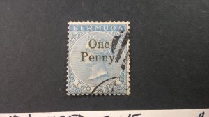 Bermuda 1875 Scott# 13 USED (VERY RARE) F-VF.