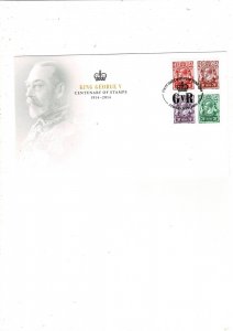 AUSTRALIA 2014 KING GEORGE V CENT OF STAMPS FDC MNH