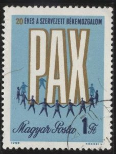 Hungary Sc. #1988 (used cto) 1fo peace movement (1969)