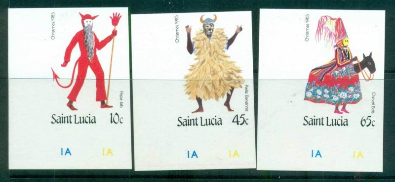 St Lucia 1985 Xmas IMPERF MUH lot68677