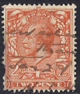 Great Britain #190 2P King George 5, used stamp VF