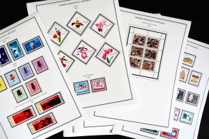 COLOR PRINTED EAST GERMANY DDR/GDR 1949-1990 STAMP ALBUM PAGES (334 ill. pages)