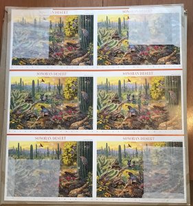 US #3293 Uncut Press Sheet of 6 Panes 10 Stamps Each Sonoran Desert L37