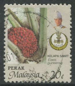 STAMP STATION PERTH Perak #165 Sultan Idris Shah Flowers Used 1986