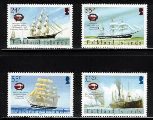 FALKLAND ISLANDS 2005 Maritime Heritage; Scott 885-88, SG 1021-24; MNH