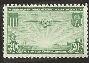 # C21 MINT NEVER HINGED CHINA CLIPPER OVER PACIFIC
