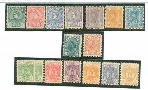 Serbia #27/28/30/32/35-37 Unused Single