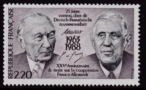 France 1988 Scott 2086  Franco-German Cooperation  VF/NH