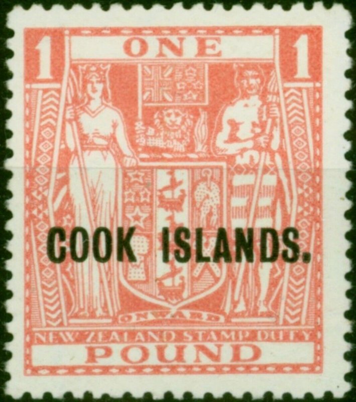 Cook Islands 1931 £1 Pink SG98 V.F MNH