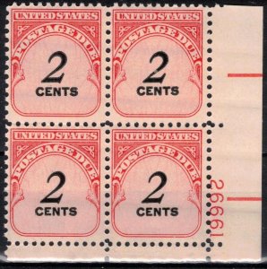 USA - Postage Due - Scott J90 MNH Plate No 26661