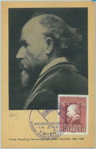 83642 - AUSTRIA - Postal History - MAXIMUM CARD - Art    Friedrich von Amerling