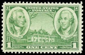 # 785 MINT NEVER HINGED MOUNT VERNON